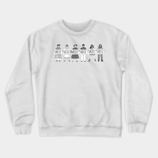 Women Voting Through the Decades Crewneck Sweatshirt